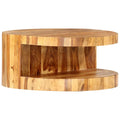 Round Solid Sheesham Wood Coffee Table V1943