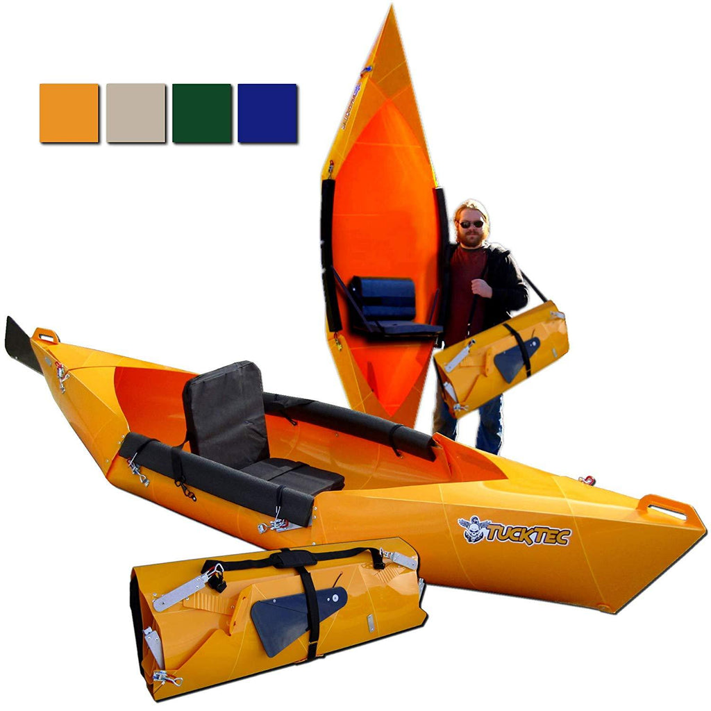 10 Ft Foldable Kayak Dark Yellow T813