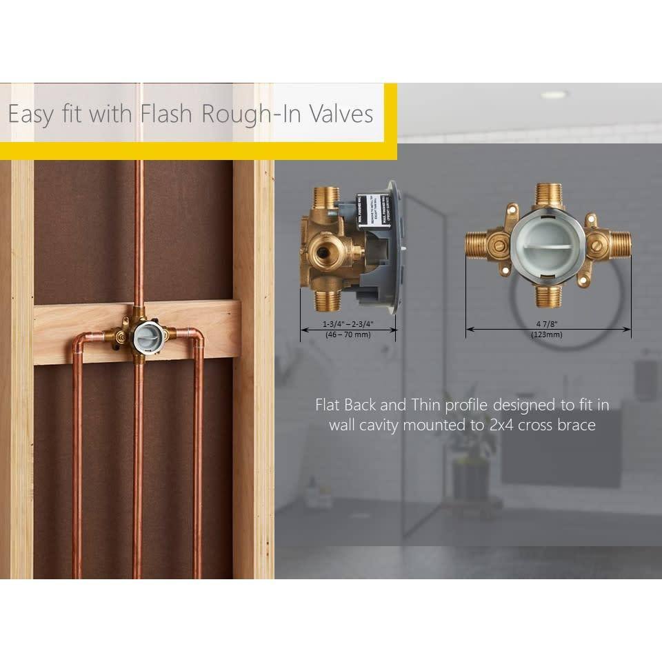 Tub and Shower Trim Package with 2.5 GPM D493