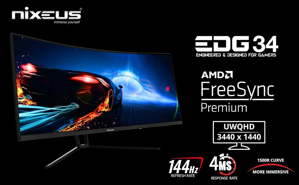 34” Ultrawide 3440 x 1440 144Hz 1500R Curved Gaming Monitor E245