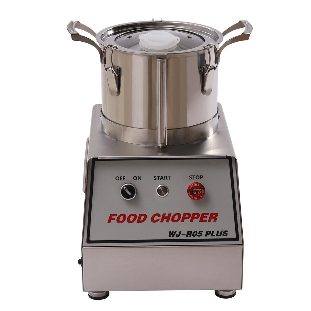 5.3Qt Electric Food Chopper Stainless Steel with Transparent Lid 550W B476