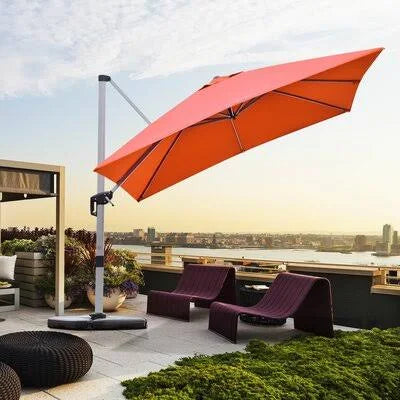 Orange Square Cantilever Umbrella B8857