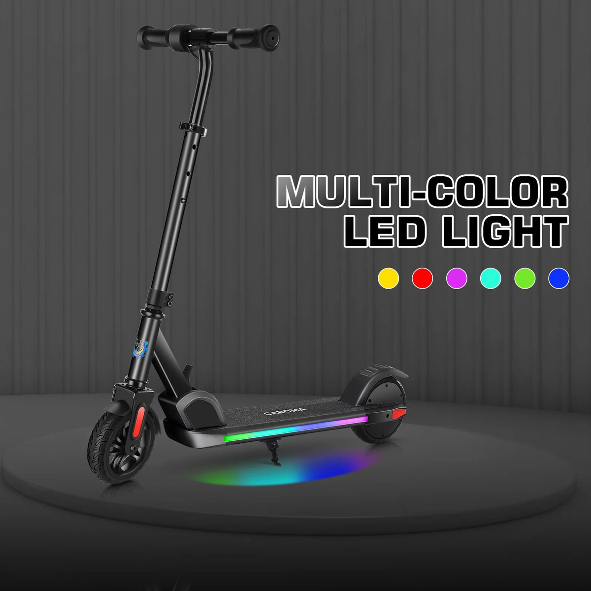 Kids Electric Scooter, Adjustable Speed and Handlebar U258
