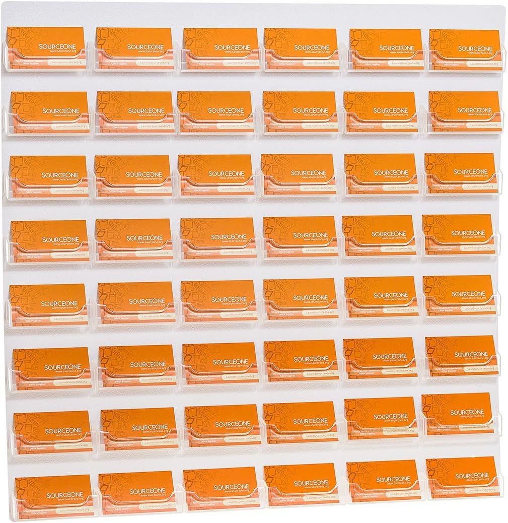 48-Pocket Wall Mount Business Card Holder P78844