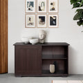 42 White Sliding Door Sideboard Buffet Storage Cabinet T201619