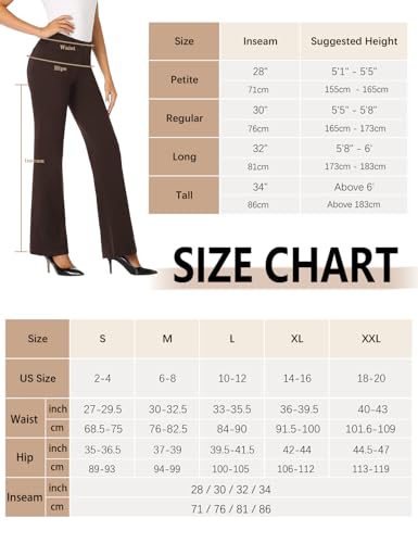 Stretchy Bootcut Dress Pants with Pockets A34574