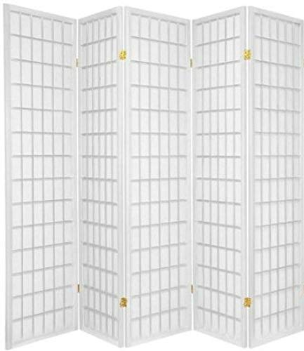 6 Panels Room Divider Privacy Screen Partition 71" Tall Cherry Finish 104" Wide T798