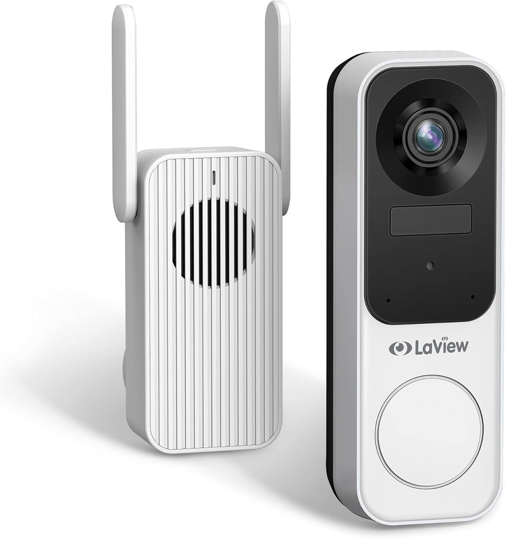 Wireless 2K Doorbell Camera with Base Station, Night Vision, Two-Way Audio Y13335