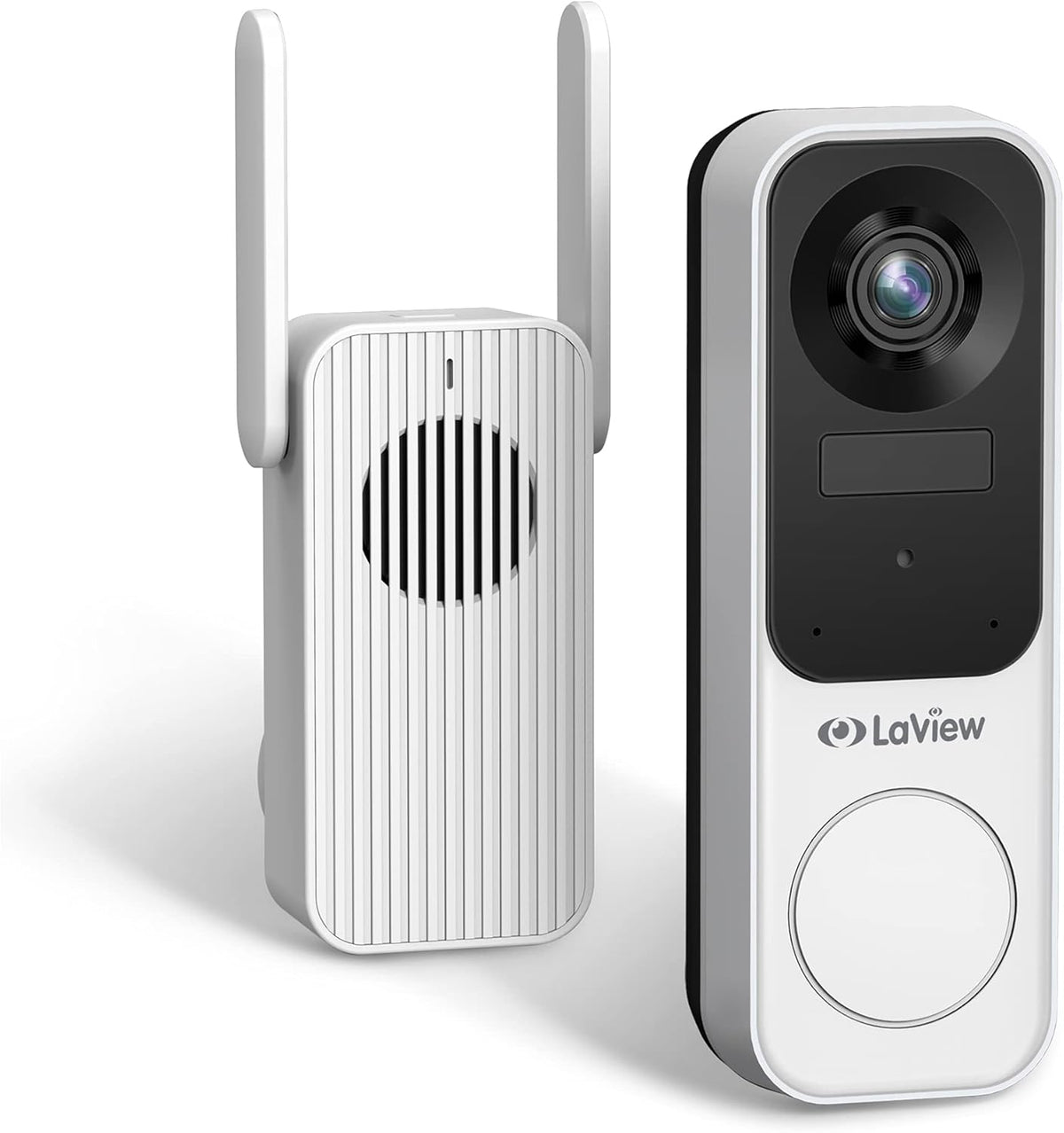 Wireless 2K Doorbell Camera with Base Station, Night Vision, Two-Way Audio Y13335