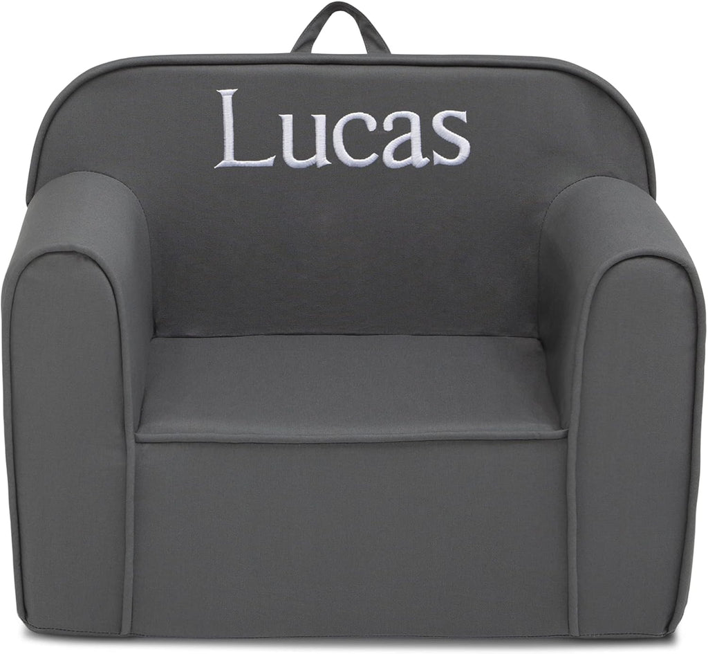 1 Seater Foam Toddler Couch with Removable Cover, Pink and White N262499