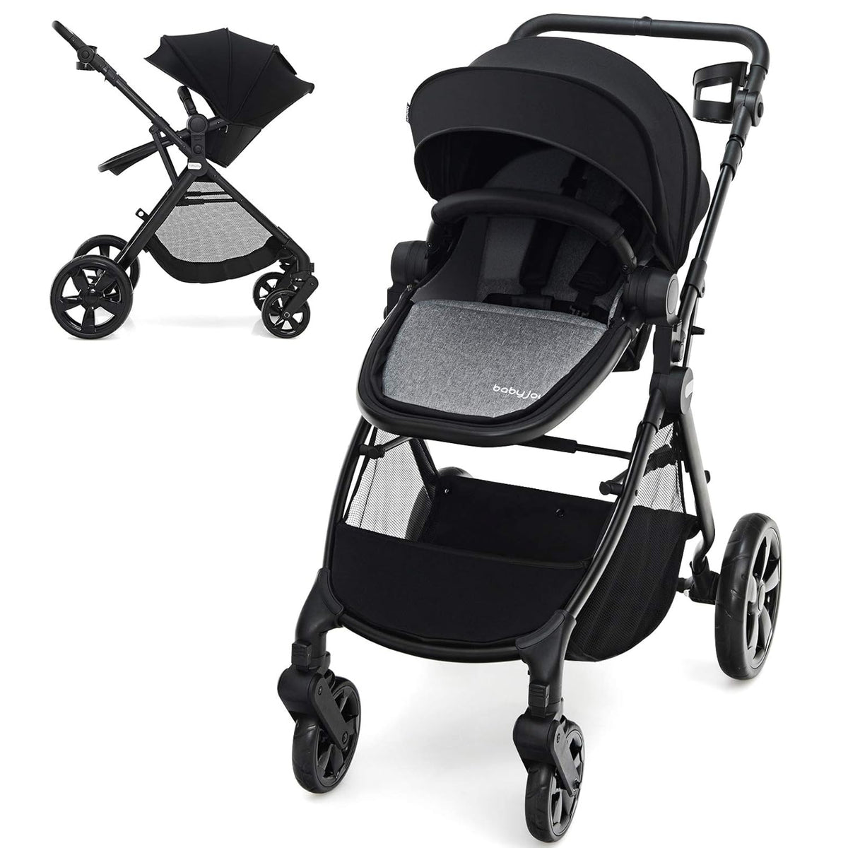 2 in 1 Aluminum Baby Stroller with Reversible Seat V248
