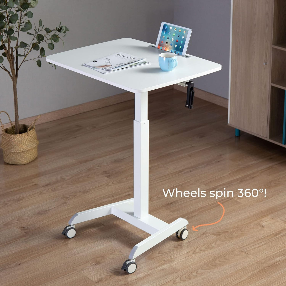 White 31in Portable Standing Desk I677