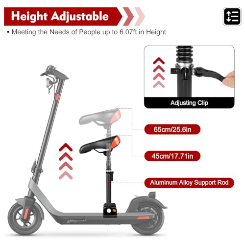Adjustable Scooter Seat with Foam Cushion F7852