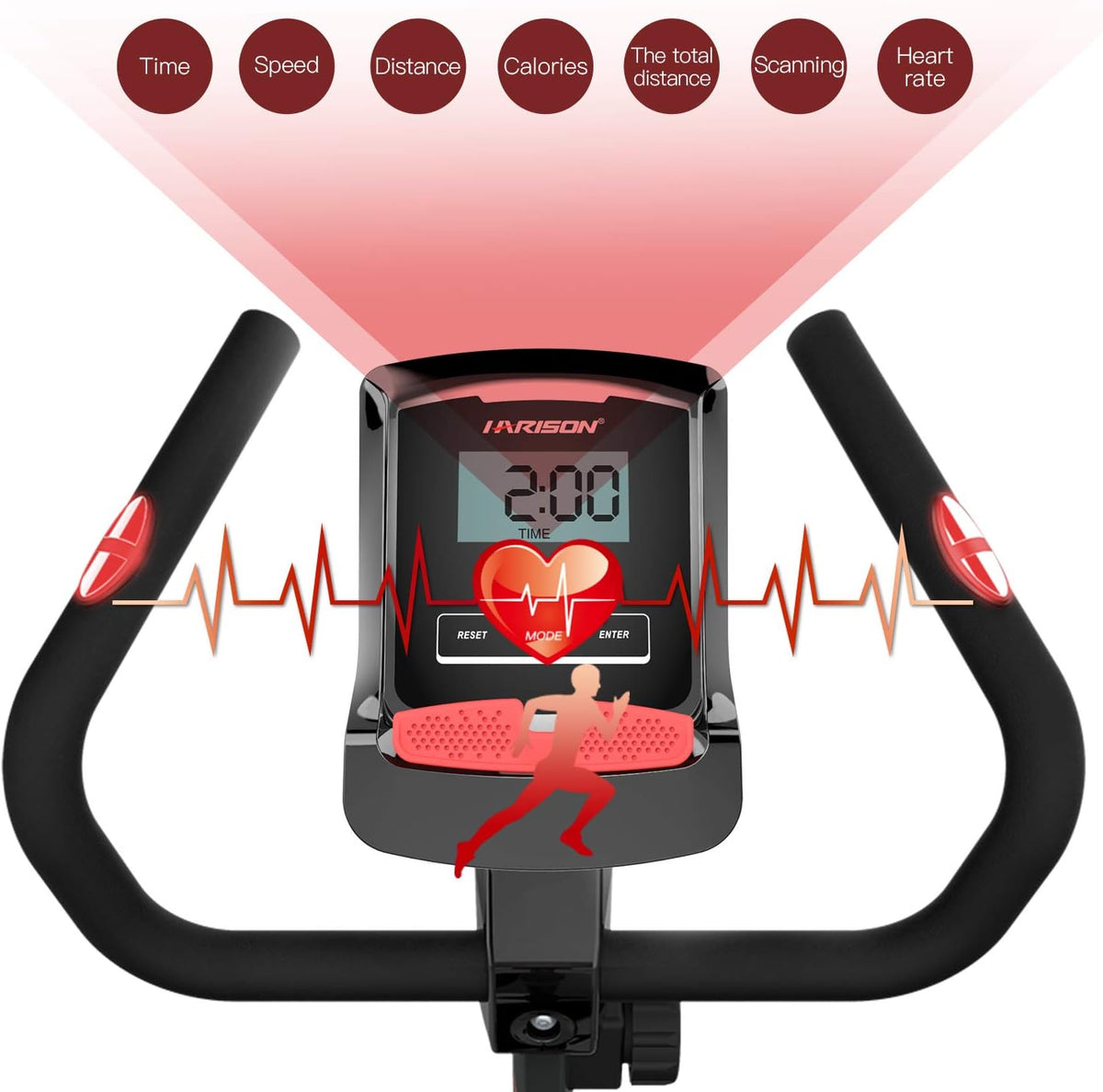 Indoor Exercise Bike with Magnetic Resistance and LCD Display T281