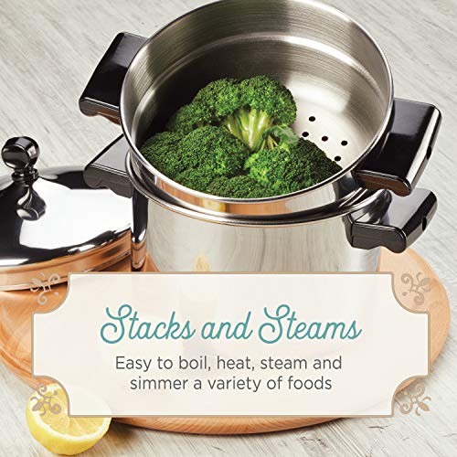 Stainless Steel Double Boiler & Sauce Pan with Lids (2 Quart, 1 Quart) G59357