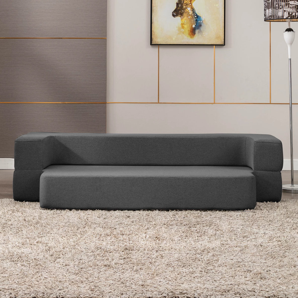 Dark Gray Folding Queen Size Sleeper Sofa Bed E141