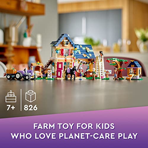 Organic Farm House Set with Toy Horse, Stable, Tractor and Trailer plus Animal Figures S285574