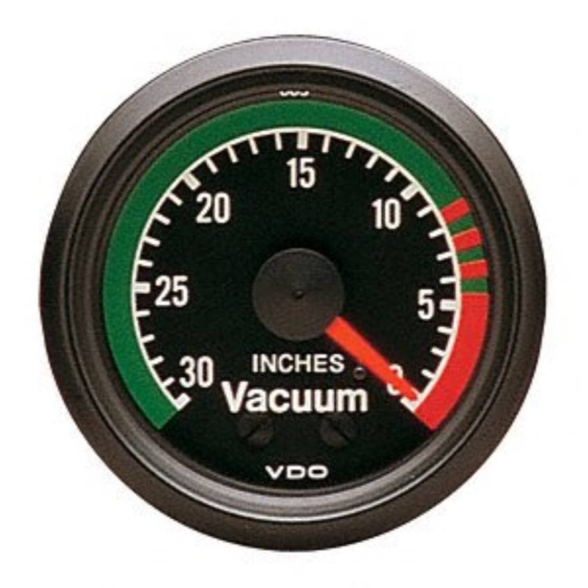 Cockpit Style Mechanical Vacuum Gauge 2 1/16 Diameter Q474648
