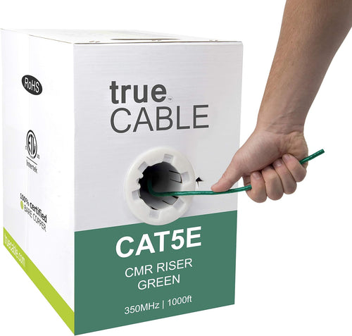 1000ft Orange 24AWG 4 Pair Solid Bare Copper Bulk Ethernet Cable T1464