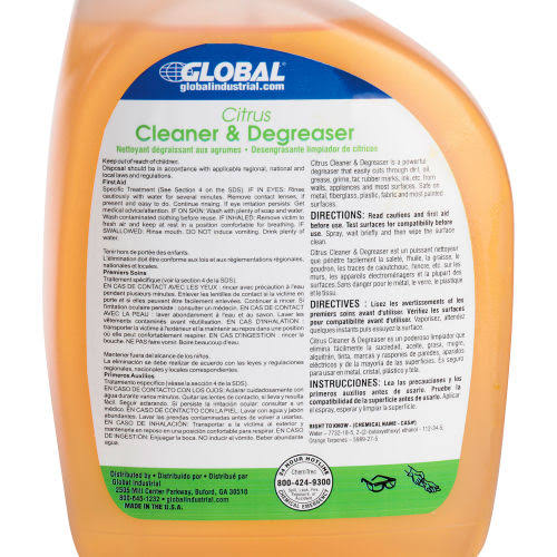 Citrus Cleaner & Degreaser, Case of Six 32 oz. Trigger Spray Z151