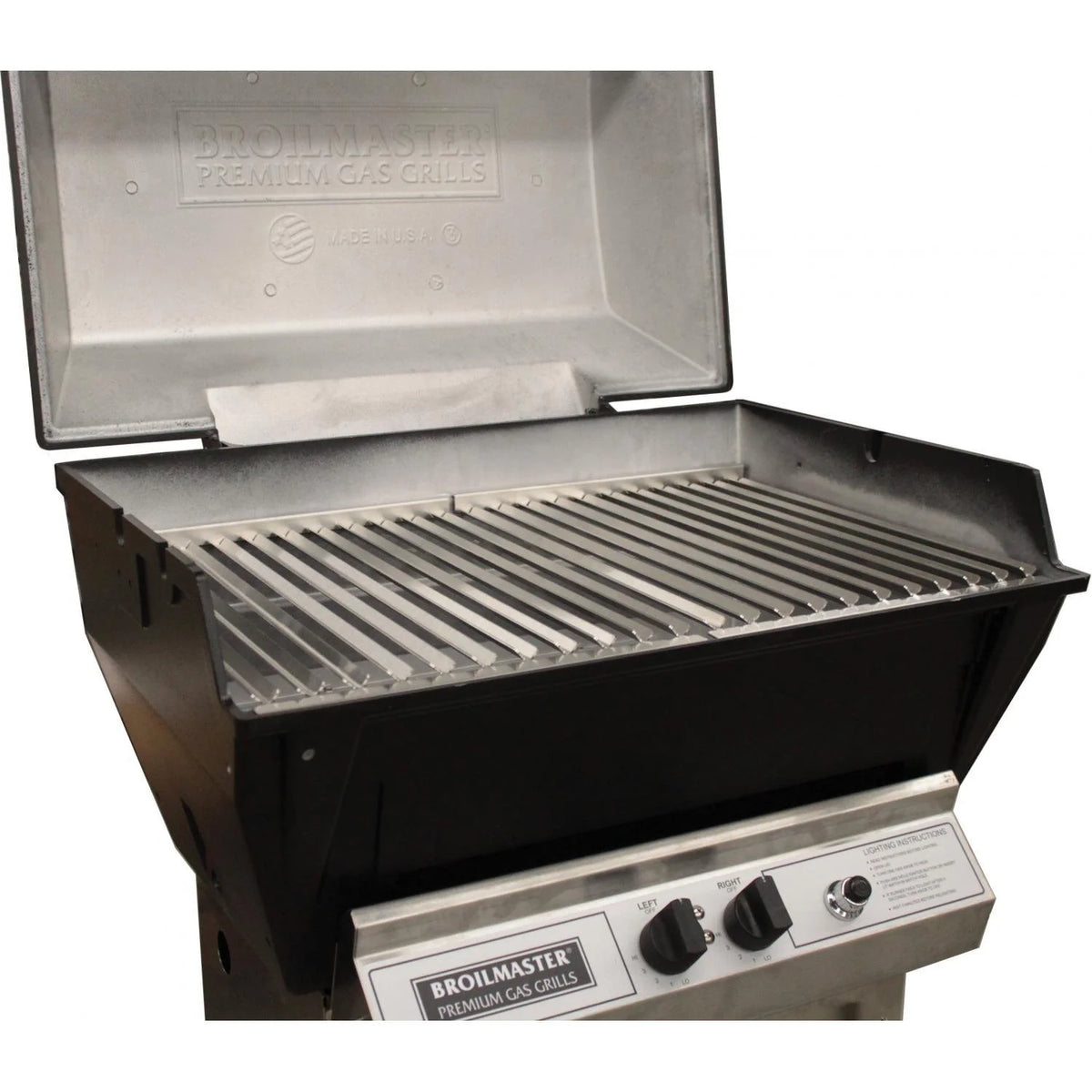 Natural Gas Grill on Stainless Steel Cart L87508