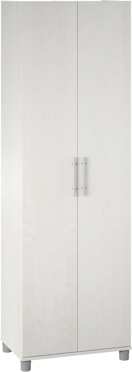 24" Utility Storage Cabinet in Ivory Oak W318