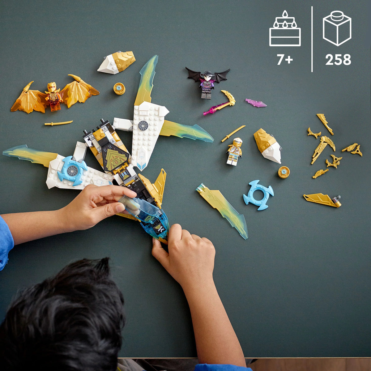 Zane's Golden Dragon Jet Toy Plane Set B427
