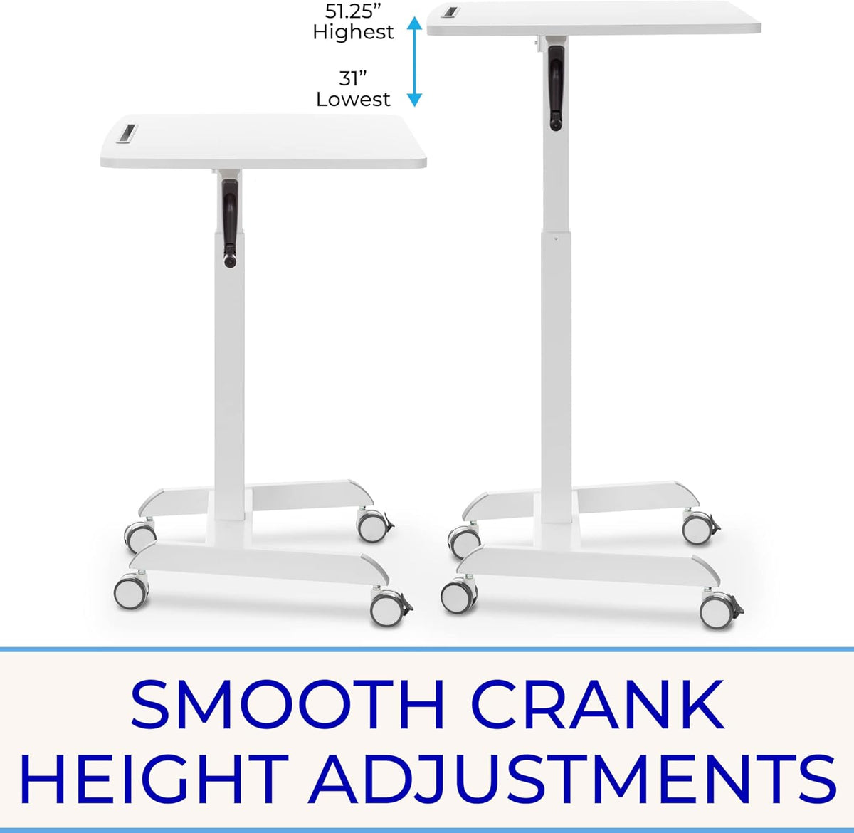 White 31in Portable Standing Desk I677