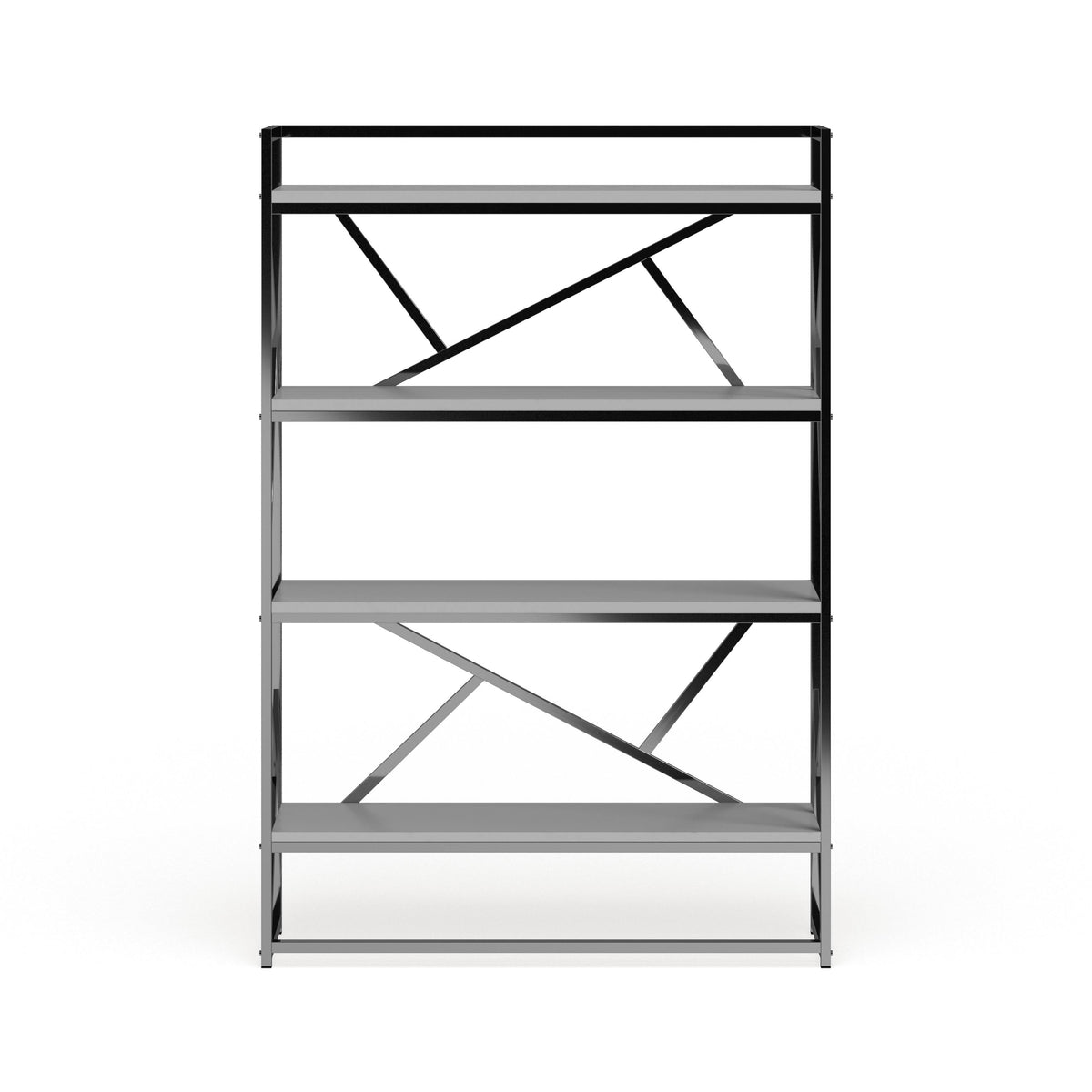 Modern Metal 4 Shelf Bookcase X94842