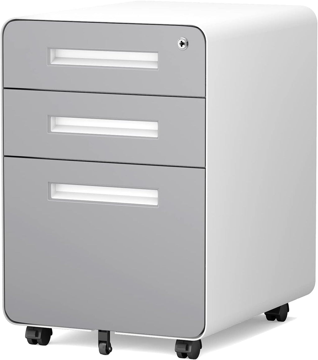 3 Drawer Metal File Cabinet with Lock S251876