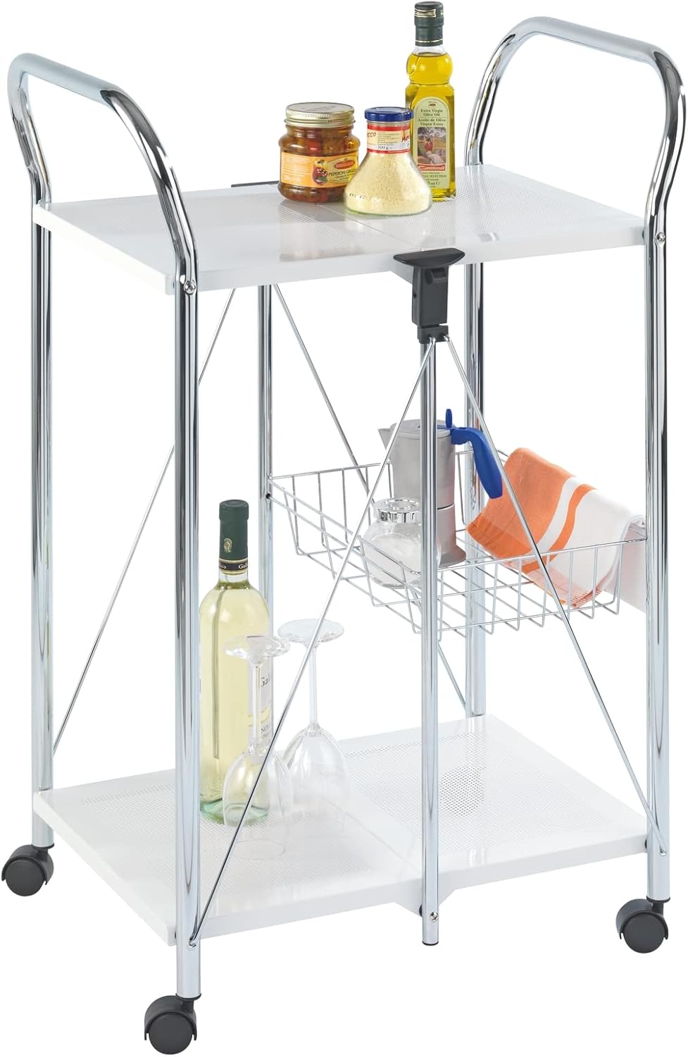 3 Tier Rolling Metal Cart Q64284