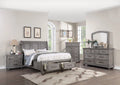 Contemporary Grey 6pc Queen Size Bedroom Furniture Set L800052