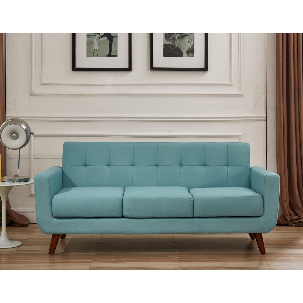 Linen Upholstered Tufted Sofa O79499