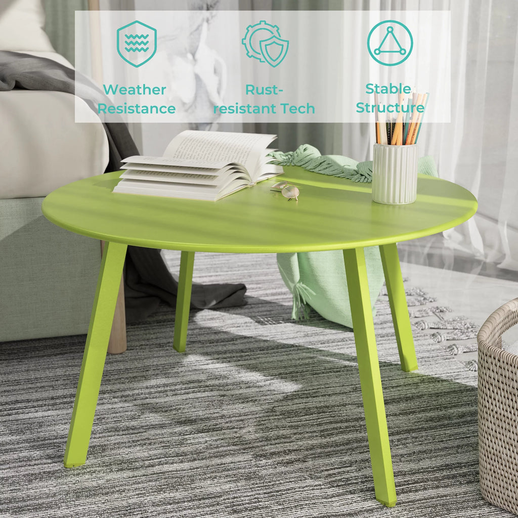 Round Steel Outdoor Coffee Table F34167