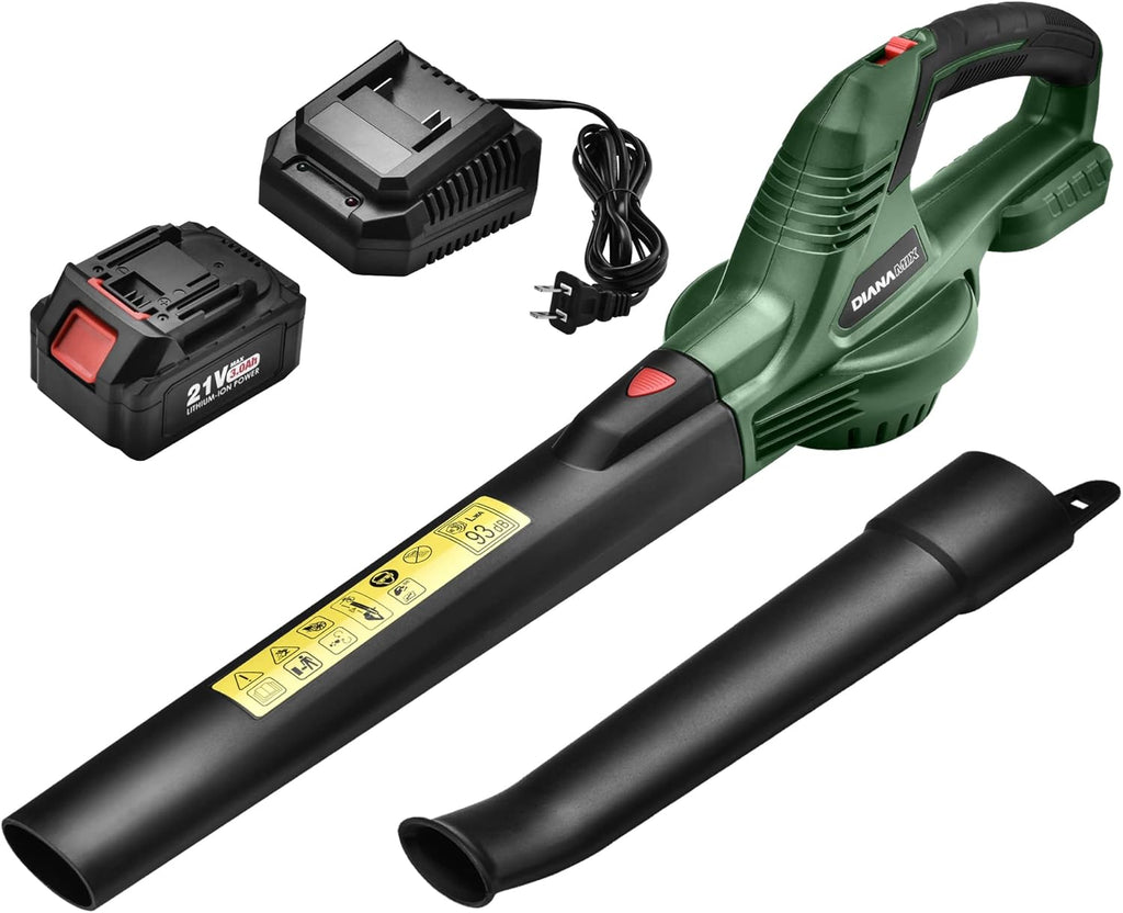Cordless Electric Leaf Blower with Battery and Charger O39614