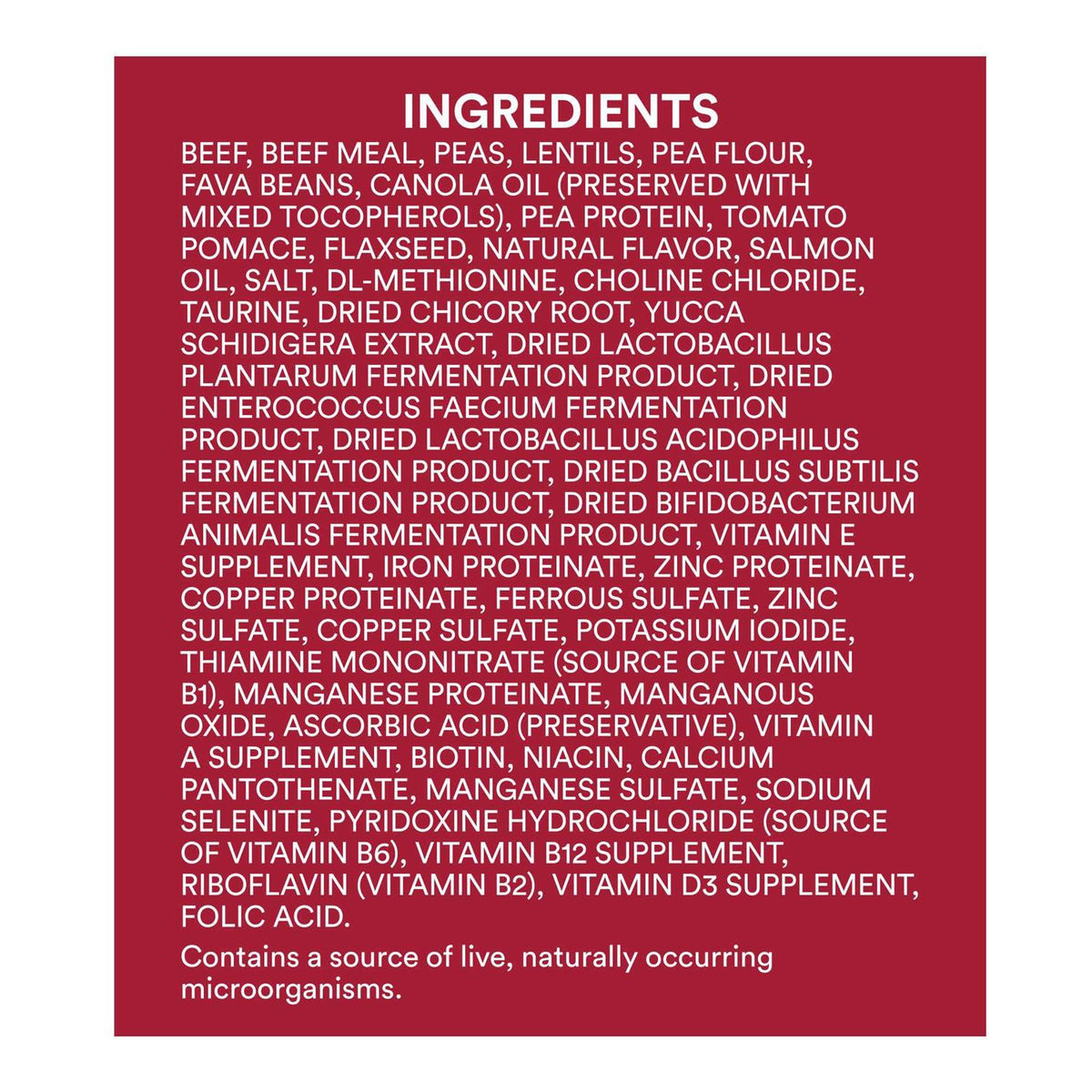 Grain Free Beef & Pea Recipe Small Breed Adult Dry Dog Food K481
