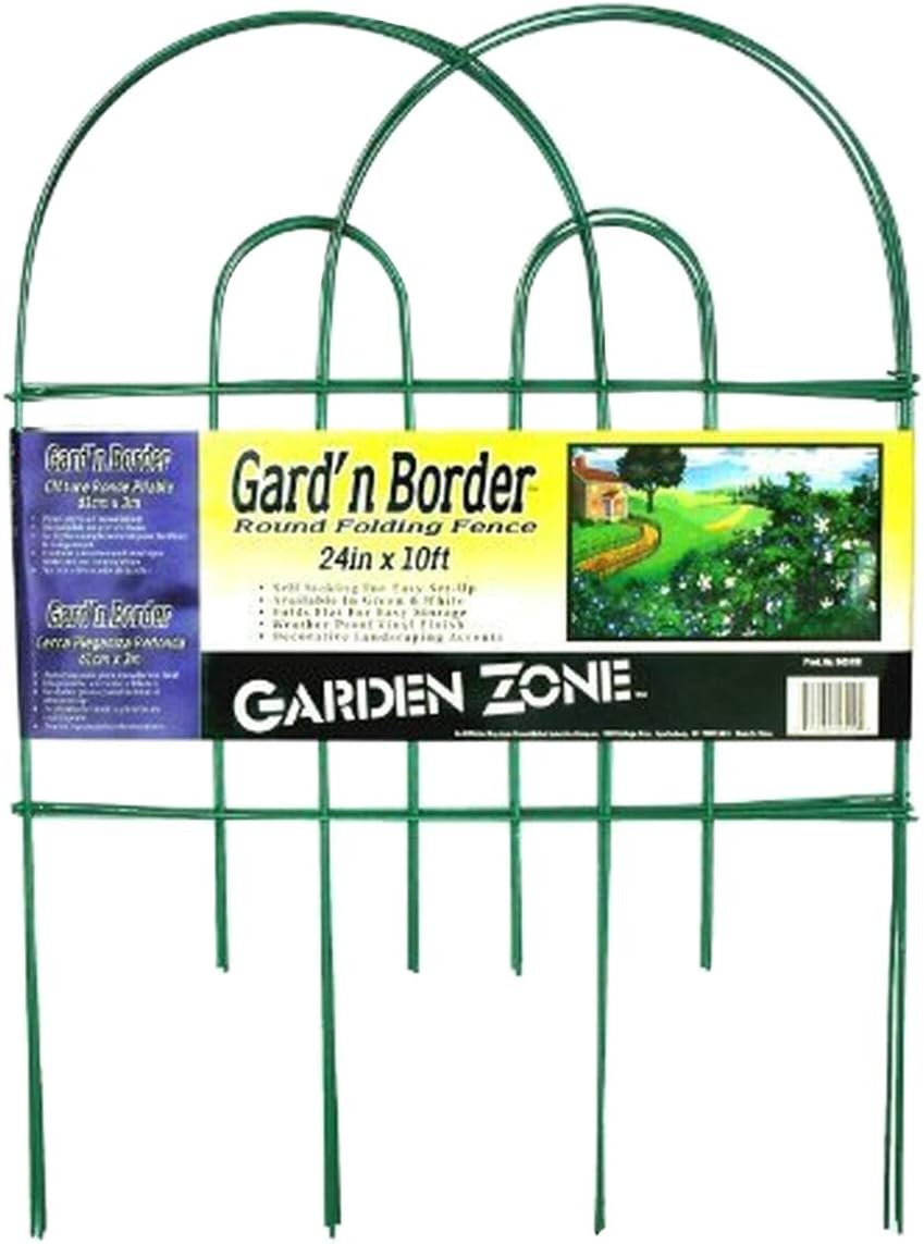 Green 24-Inch x 10-Feet Round Folding Fence R546
