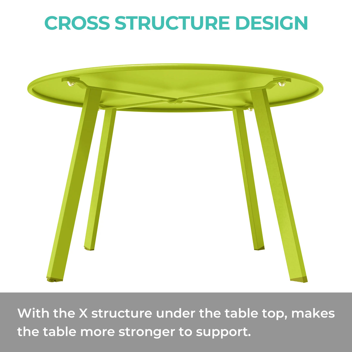 Round Steel Outdoor Coffee Table F34167