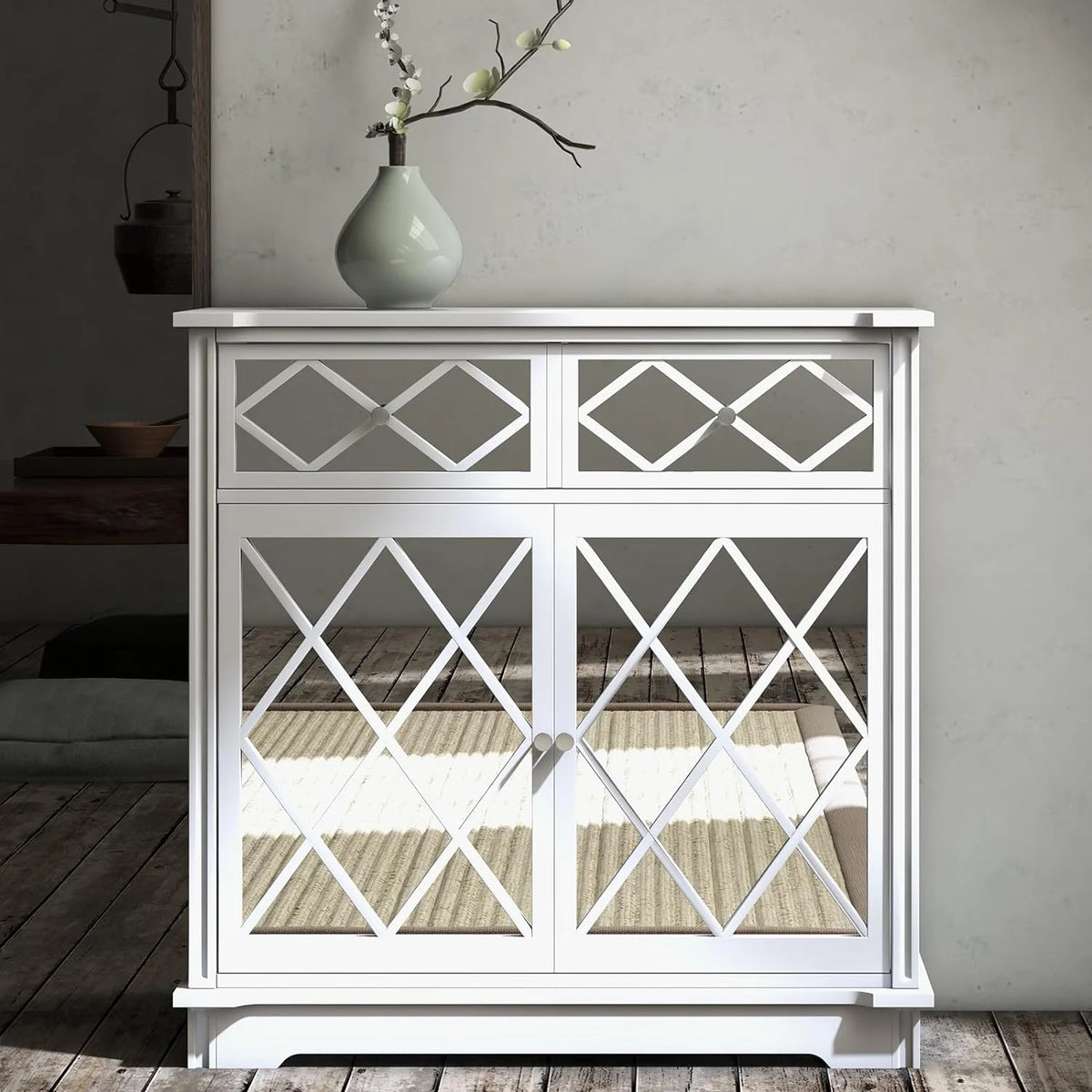 White 3 Drawer Dresser O2465