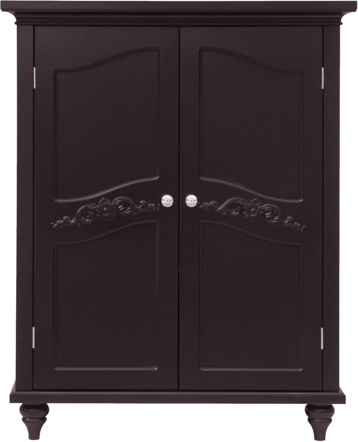 Freestanding Floor Cabinet with 2 Doors and 2 Adjustable Shelves U4459