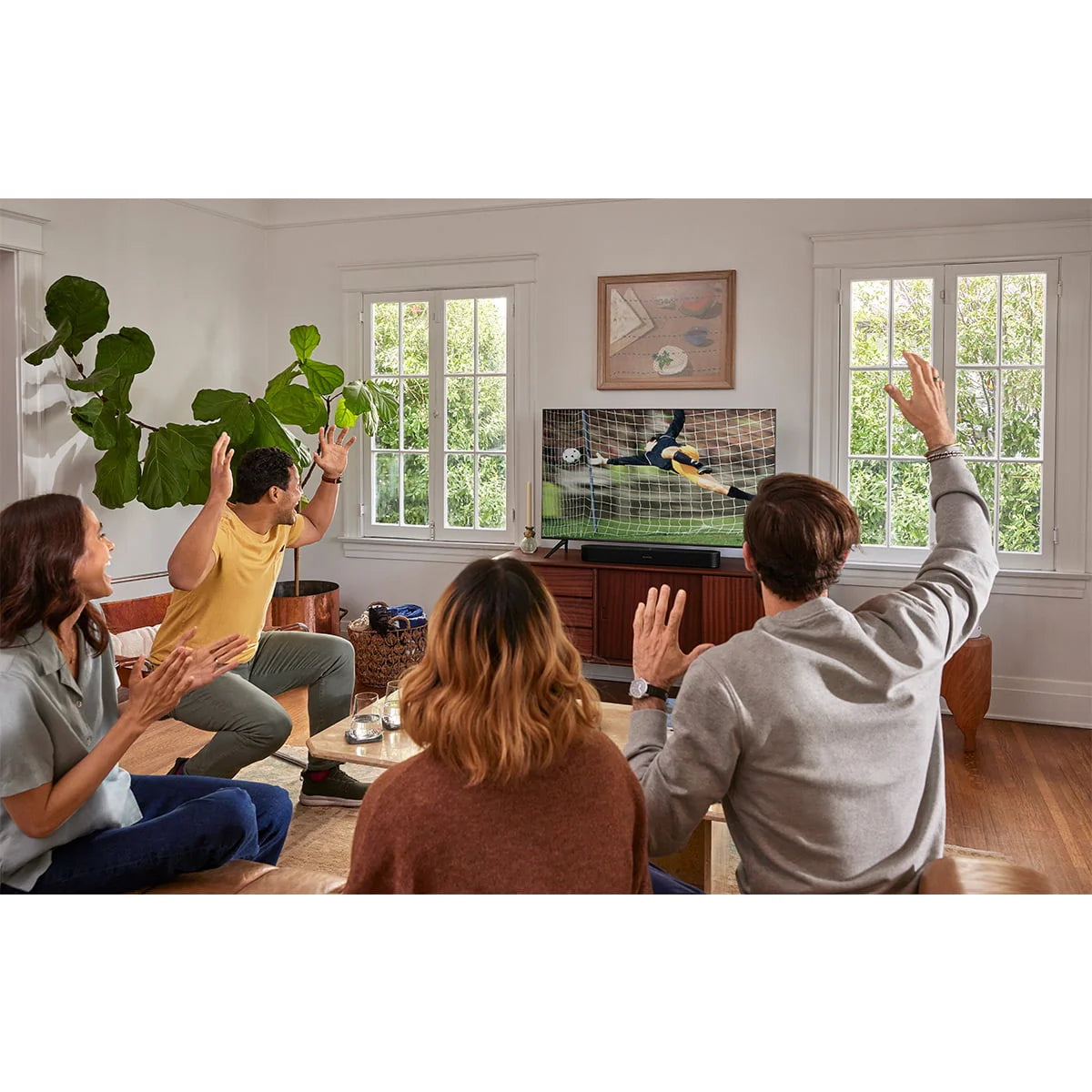 Compact Smart Sound Bar with Dolby Atmos (Black) P6116