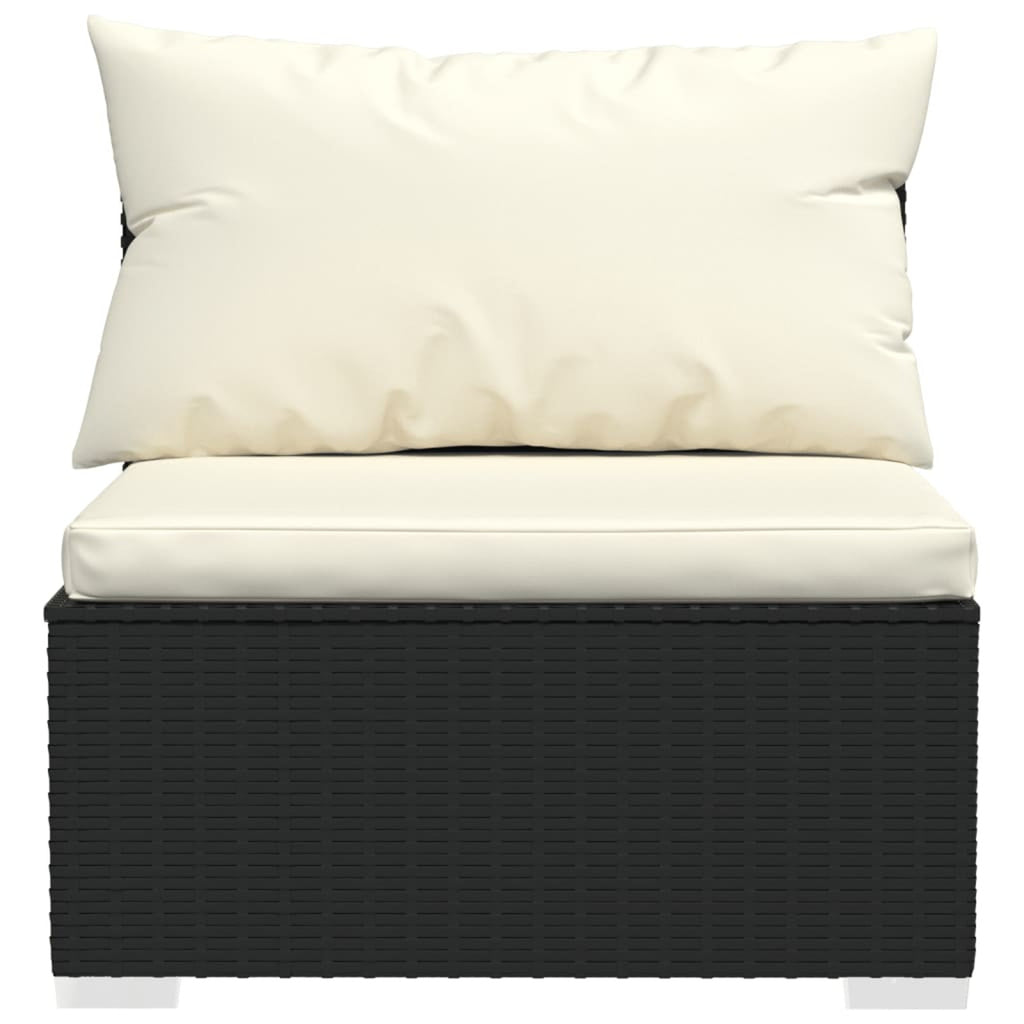 2 Piece Poly Rattan Patio Set with Cushions N38900