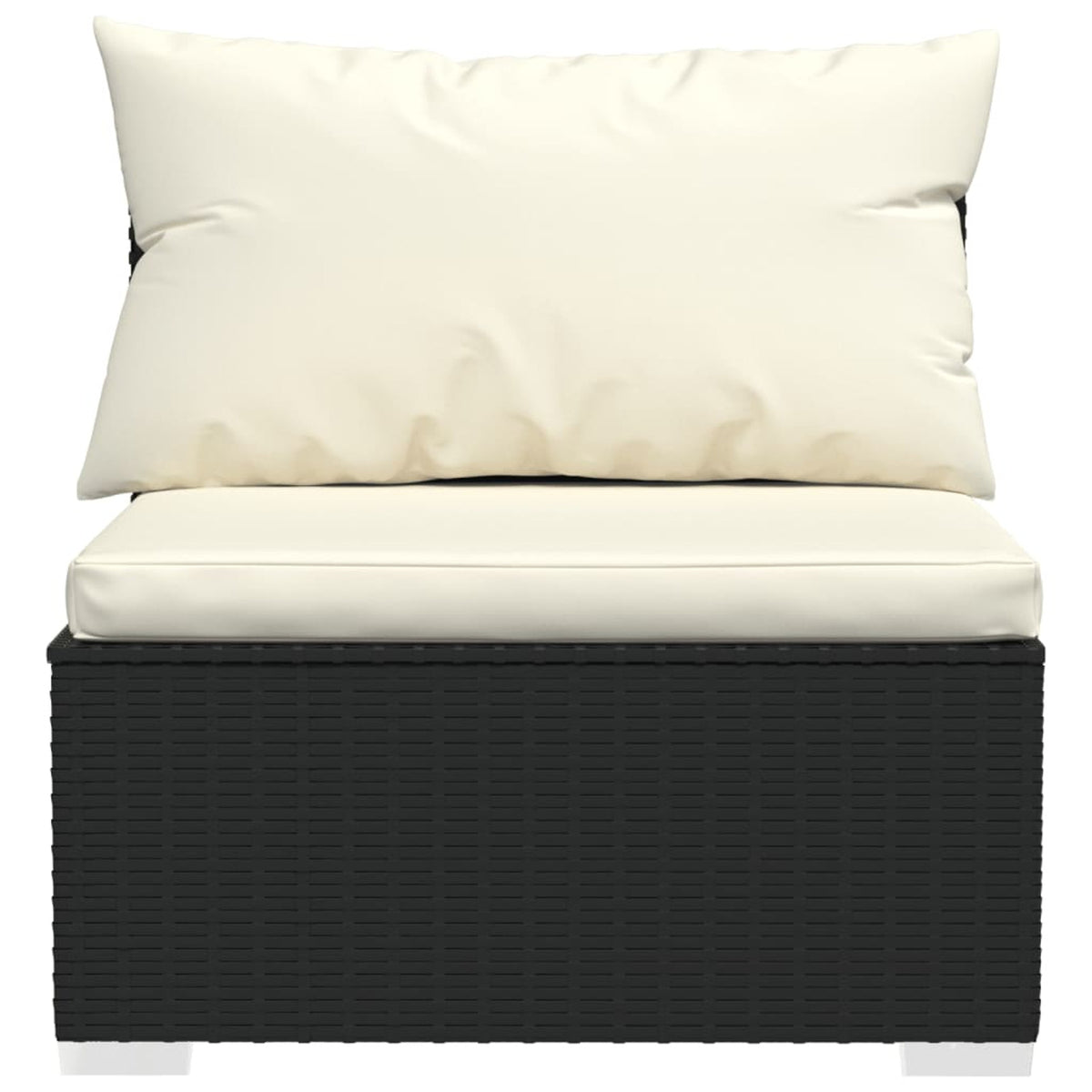 2 Piece Poly Rattan Patio Set with Cushions N38900