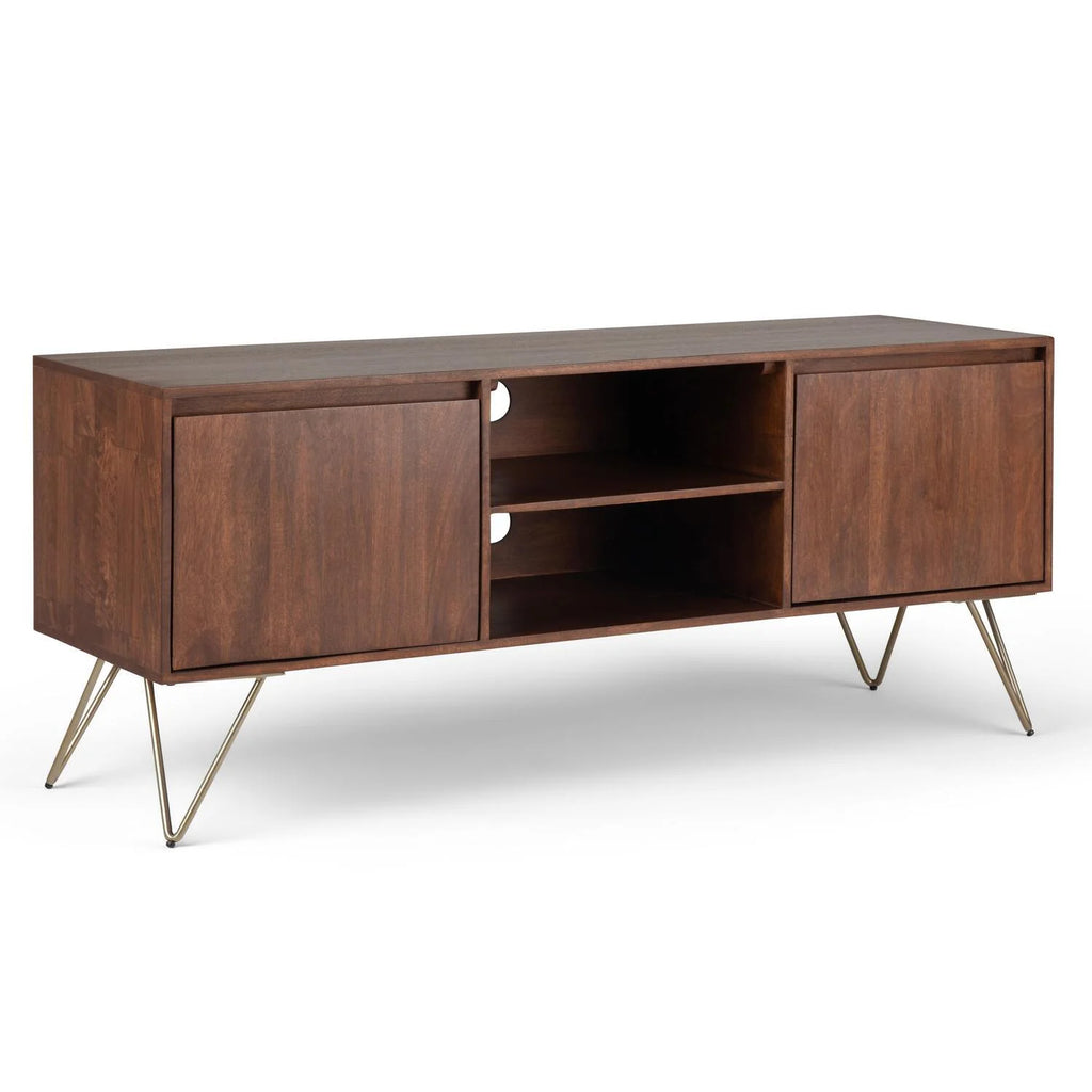 Umber Brown Stain TV Media Stand Y924
