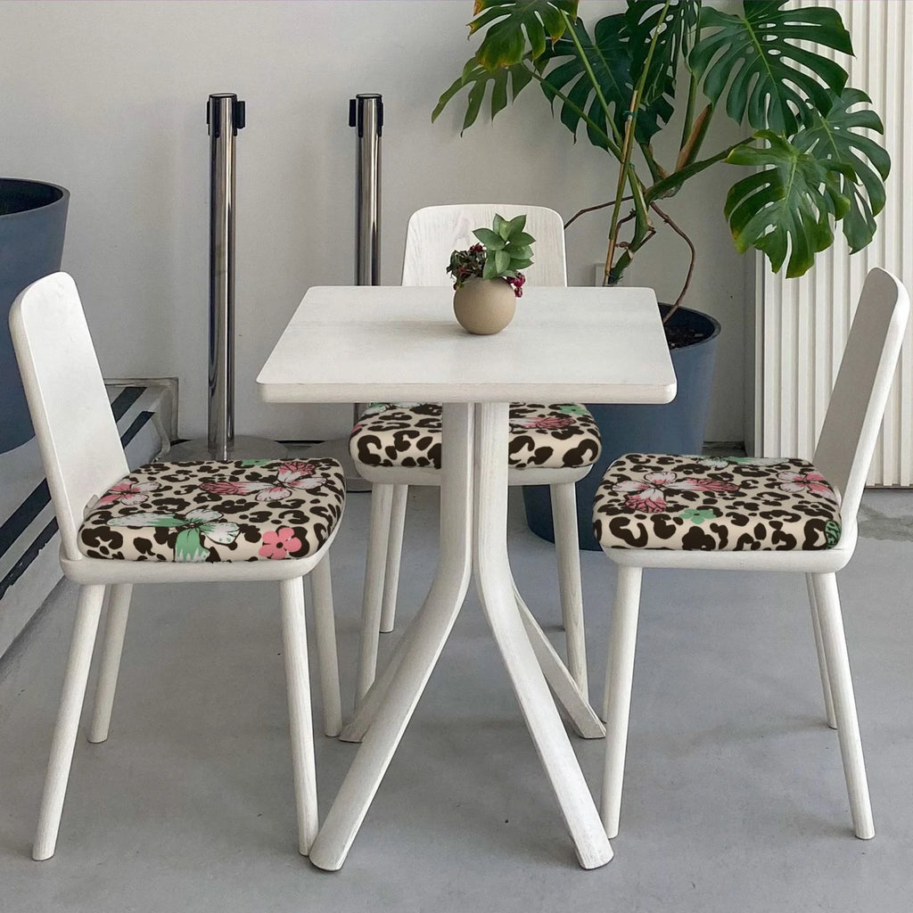 Leopard Dots Print Stretch Dining Chair Seat Covers D764