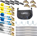 E Track Starter Kit with E Track Rails, Cargo Straps, Fittings, End Caps and Storage Bag S825673