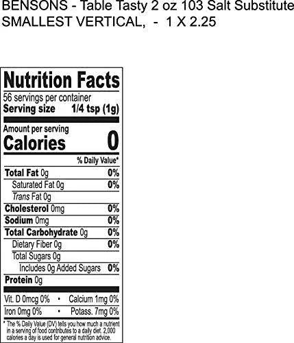 2 Pound Salt Substitute D4693