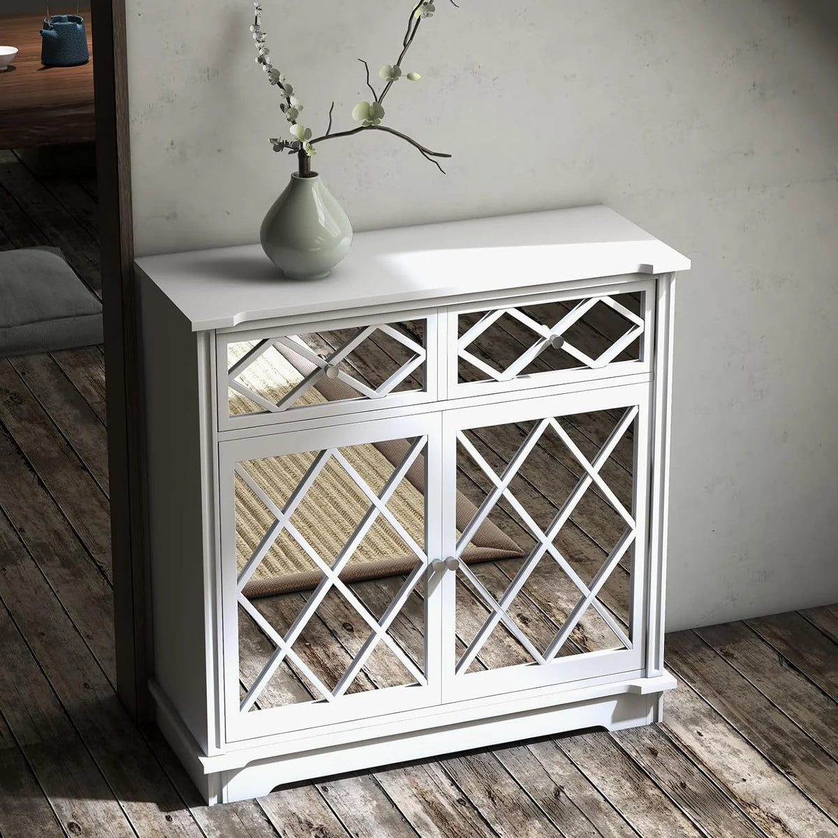 White 3 Drawer Dresser O2465