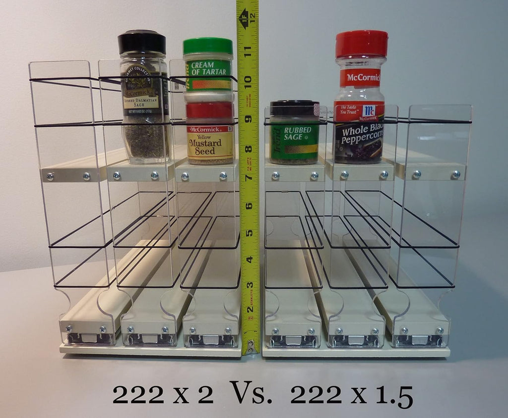 22x1.5x11 Spice Rack with 2 Drawers and 2 Shelves O29029