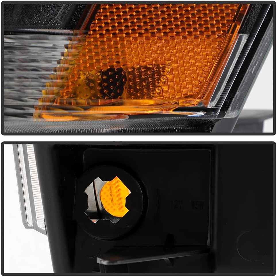 Black Headlights Replacement Driver + Passenger Side P7264